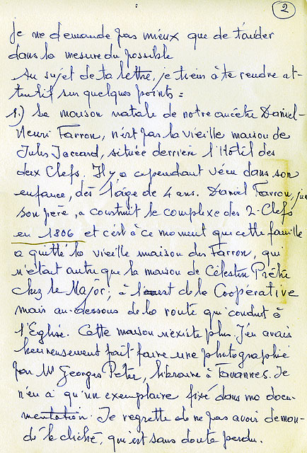 Lettre manuscrite datée du 22 août 1983 [Partie 2]