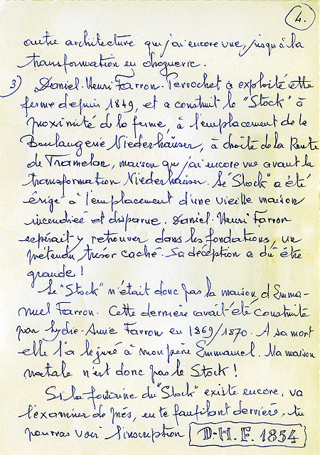 Lettre manuscrite datée du 22 août 1983 [Partie 4]
