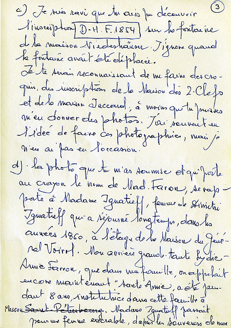 Lettre manuscrite datée du 1er septembre 1983 [Partie 3]