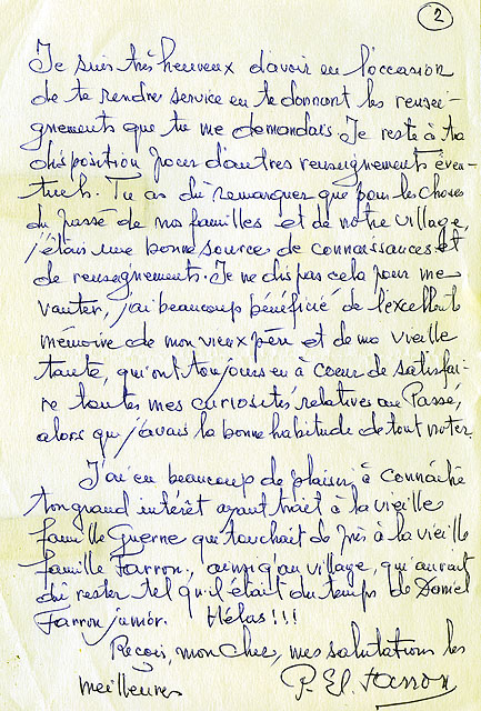 Lettre manuscrite datée du 5 décembre 1983 [Partie 2]